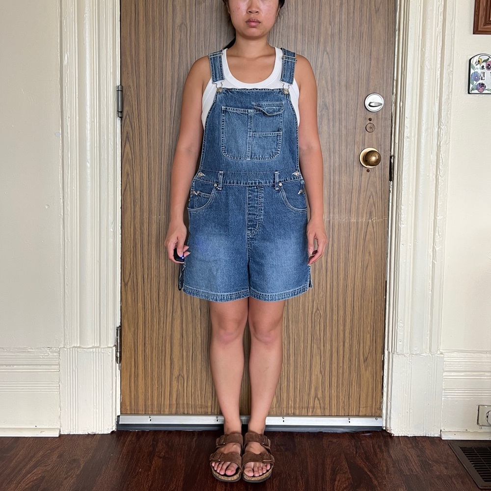 Vintage Denim Overall Shorts